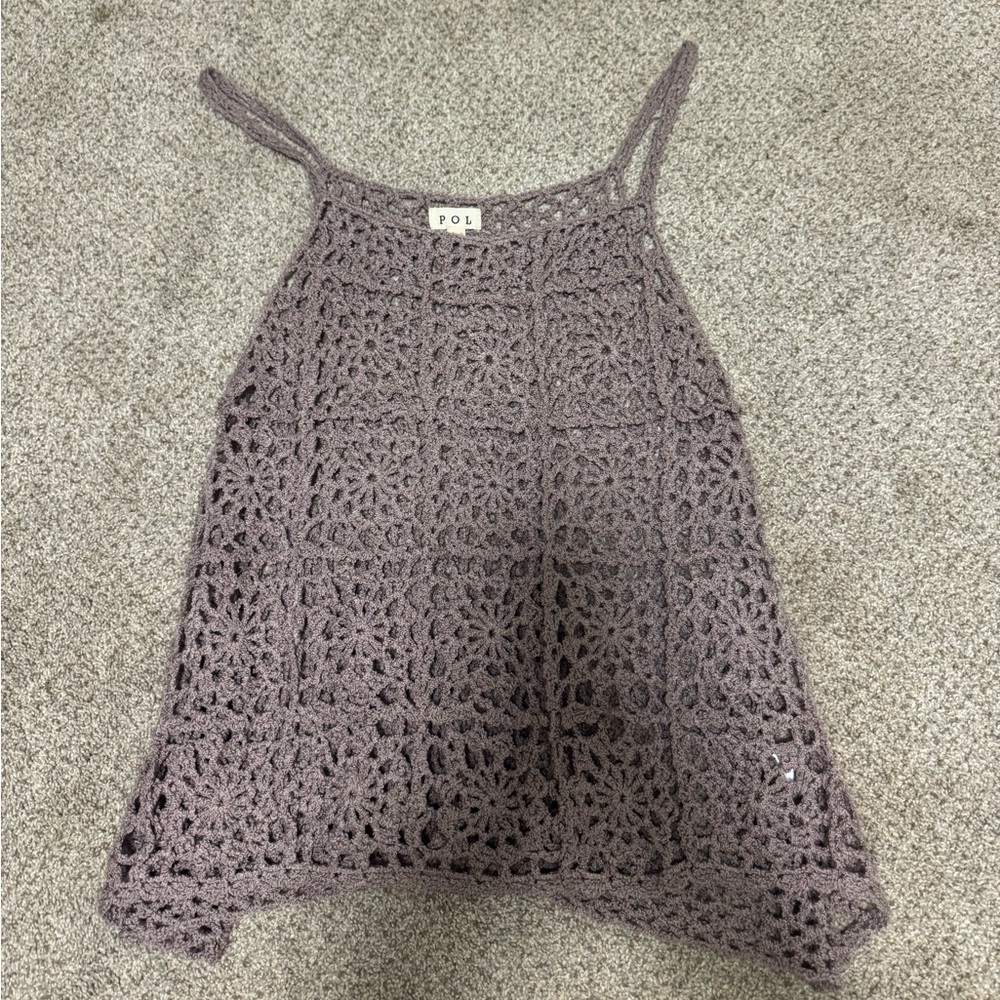 POL  Asymmetrical Cropped Tank Top